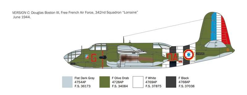 Italeri 1/48 A-20B C Havoc Boston III Model Kit — official product photo 6