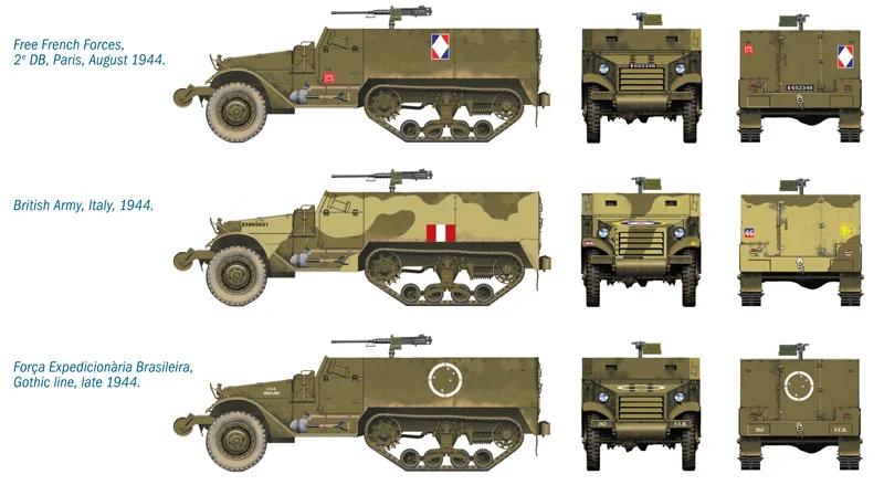 Italeri 1/72 M3a1 Half Track Model Kit — official product photo 3