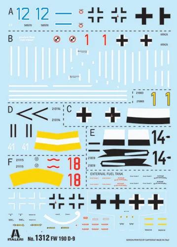 Italeri 1/72 FW-190D-9 Dora Model Kit — official product photo 3