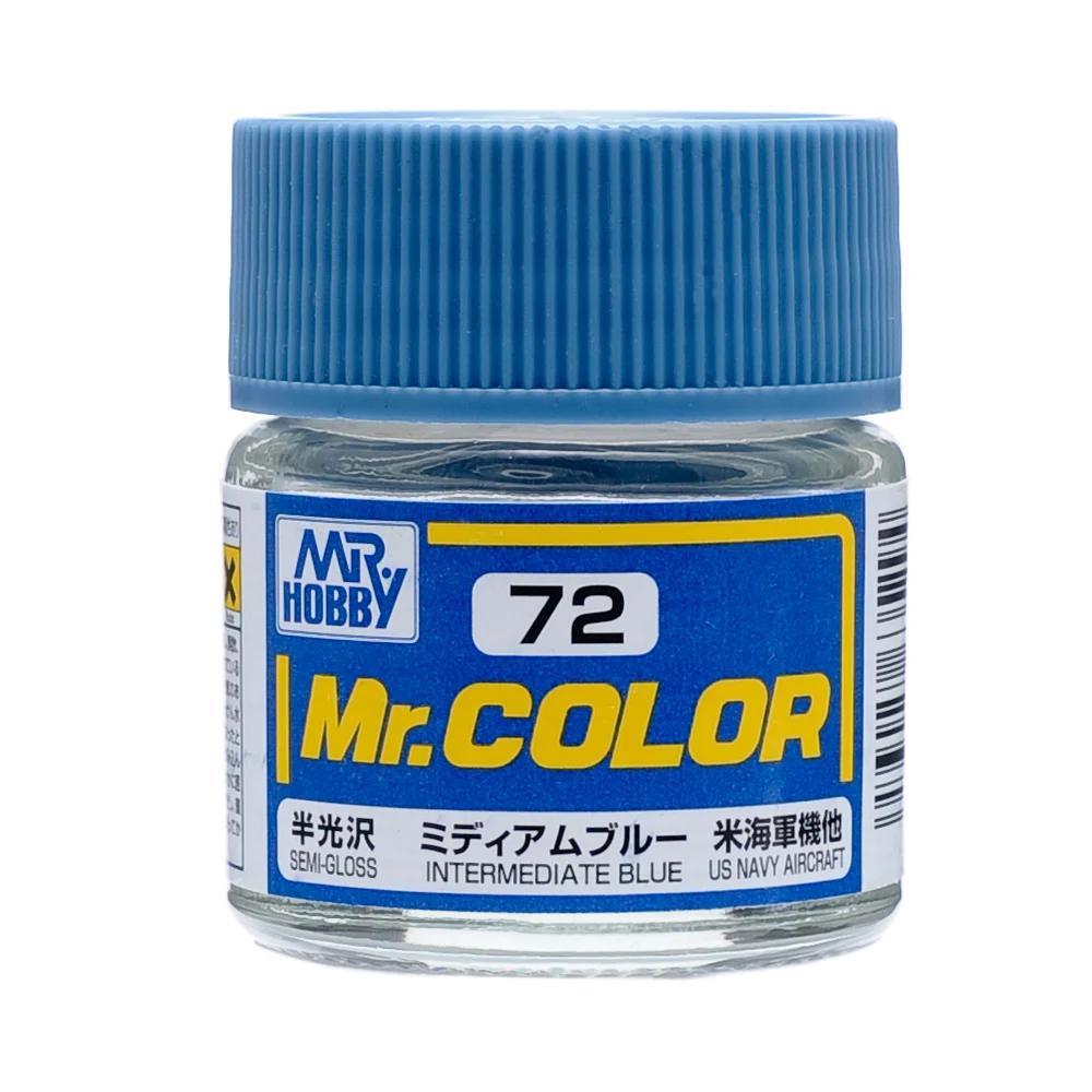 Mr. Hobby Mr. Color Intermediate Blue (C72) 10 ml — official product photo 1