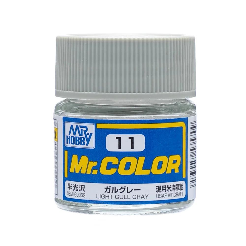 Mr. Hobby Mr. Color Light Gull Gray (C11) 10 ml — official product photo 1