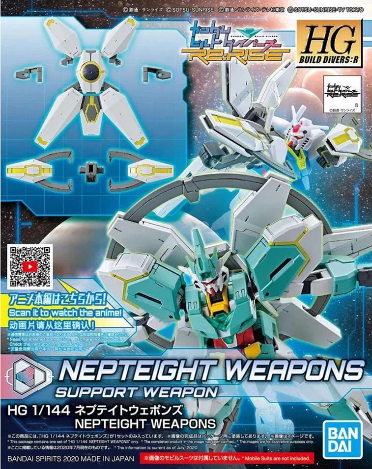 Bandai 1/144 HG Nepteight Weapons Build Divers Model Kit — product photo