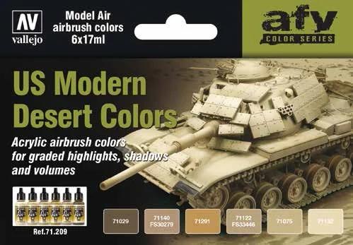 Vallejo Air US Mod Desert 6 Color Set — product photo
