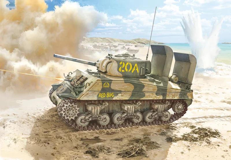 Italeri 1/35 M-4 Sherman US Marine Corps Model Kit — official product photo 1