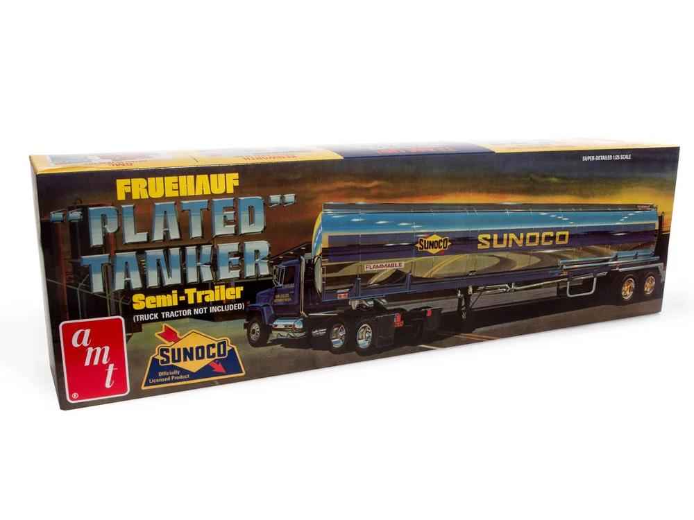 AMT 1/25 Fruehauf Plated Tanker Sunoco Model Kit — official product photo 1
