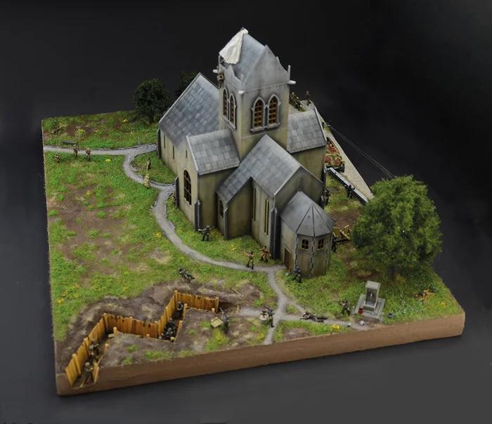 Italeri 1/72 Battle Normandy Sainte Mere Model Kit — official product photo 6