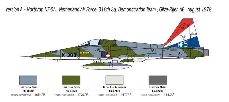 Italeri 1/72 F-5A Freedom Fighter Model Kit — official product photo 4