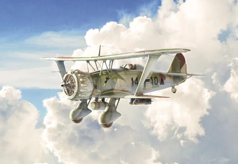 Italeri 1/48 Henschel Hs 123 Model Kit — official product photo 1