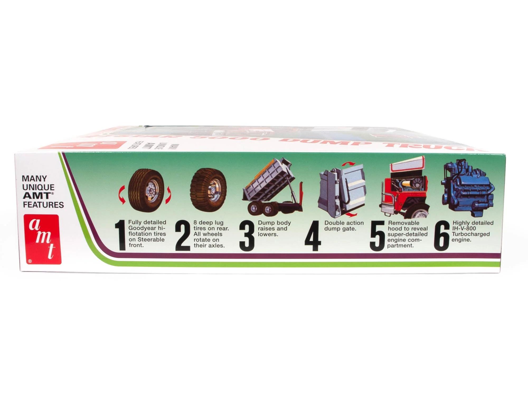 AMT 1/25 Ih Paystar 5000 Dump Truck Model Kit — official product photo 3