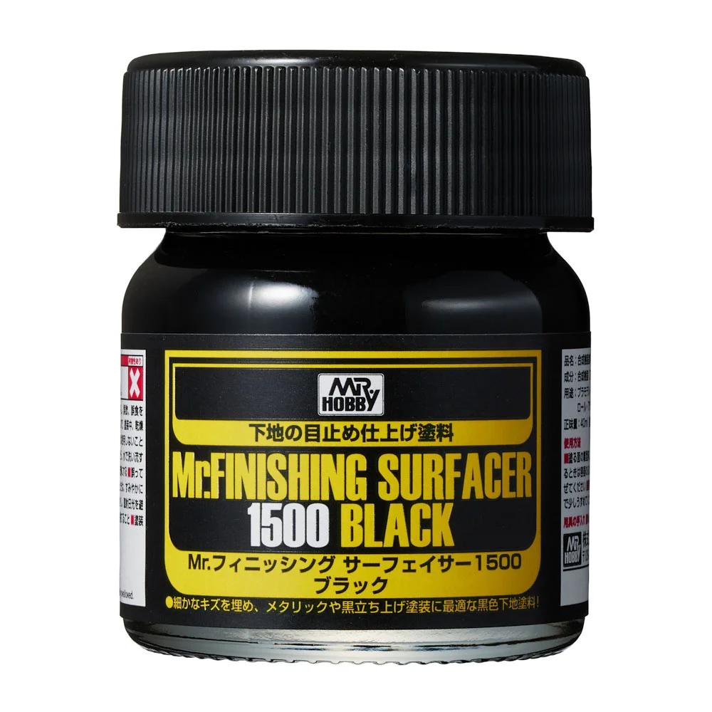 Mr. Hobby Mr. Finishing Surfacer 1500 Black (SF288) 40 ml — official product photo 1