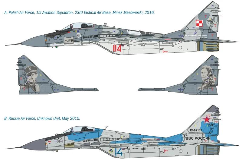 Italeri 1/72 Mig-29a Fulctum Model Kit — official product photo 4