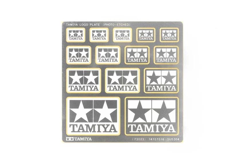Tamiya P-E Logo Plate Model Kit — box art