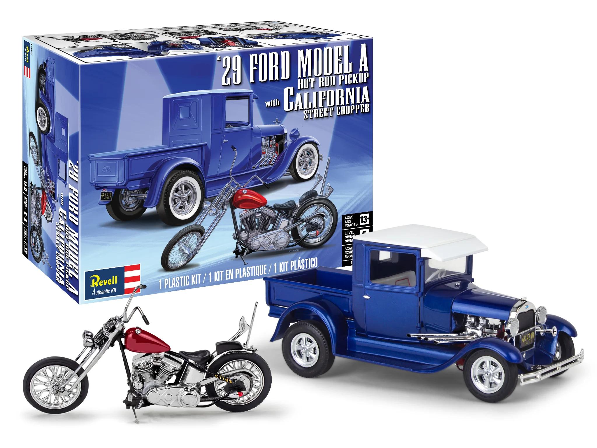 Revell 1/25 29ford Pu W Chopper Model Kit — box art