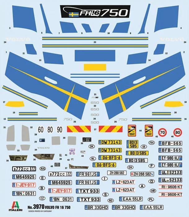 Italeri 1/24 Volvo Fh16 Medium Roof — official product photo 2