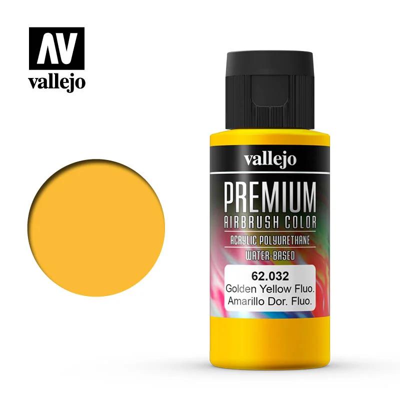 Vallejo Premium Color Golden Yellow Fluorescent — product photo