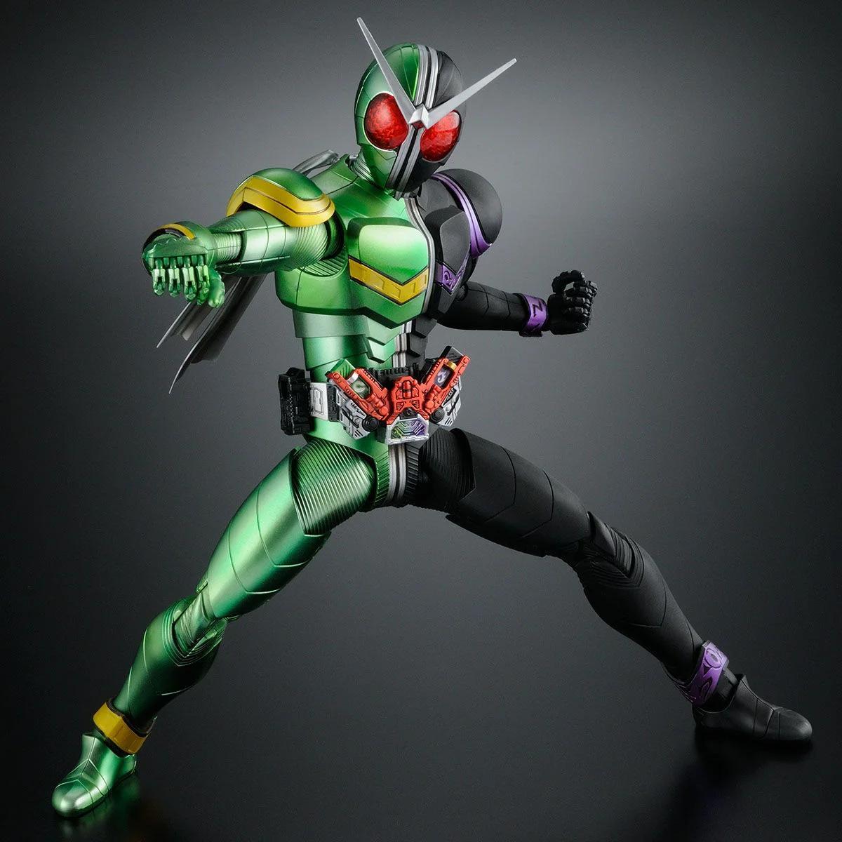 Bandai Kaman Rider Double Cyclone Joker Fig-ris Model Kit — official product photo 3