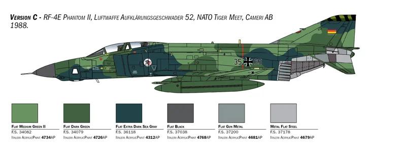 Italeri 1/48 RF-4E Phantom II Model Kit — official product photo 6