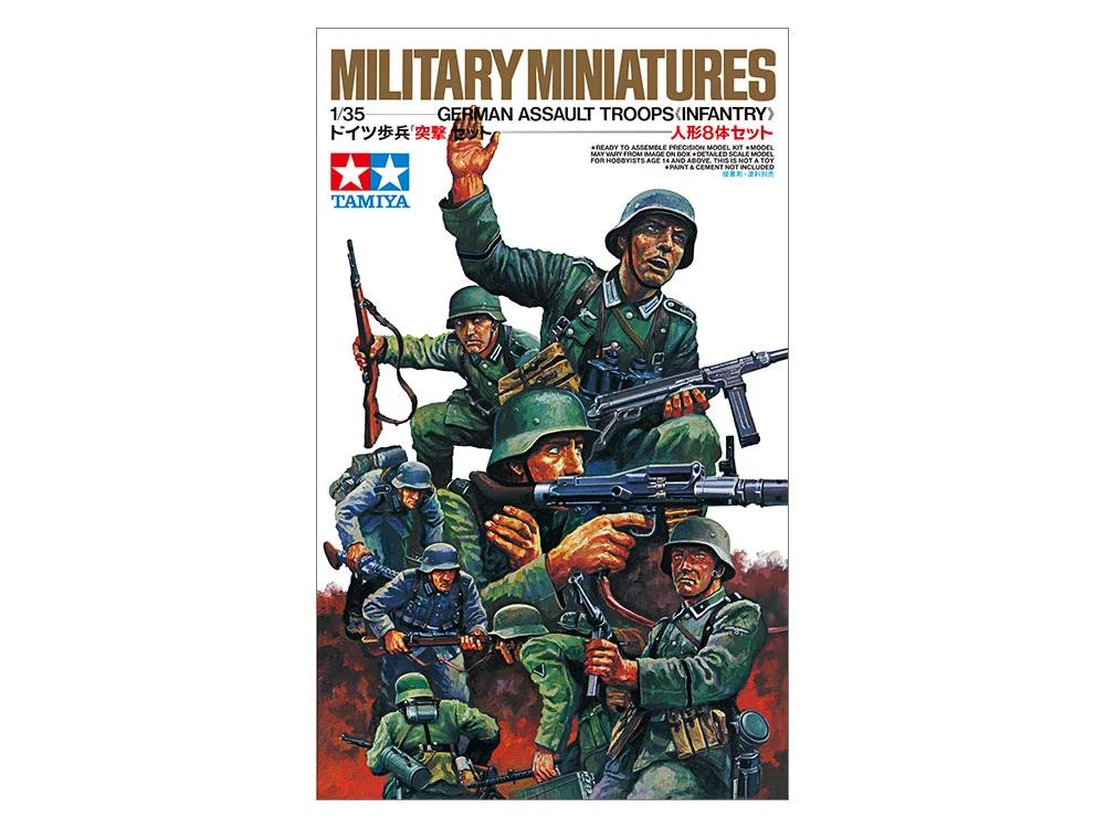 Tamiya 1/35 German Assault Troops Model Kit — official product photo 1