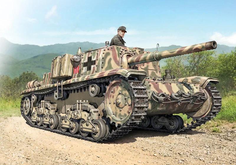 Italeri 1/35 Semovente M42 Da 75 34 Model Kit — official product photo 1