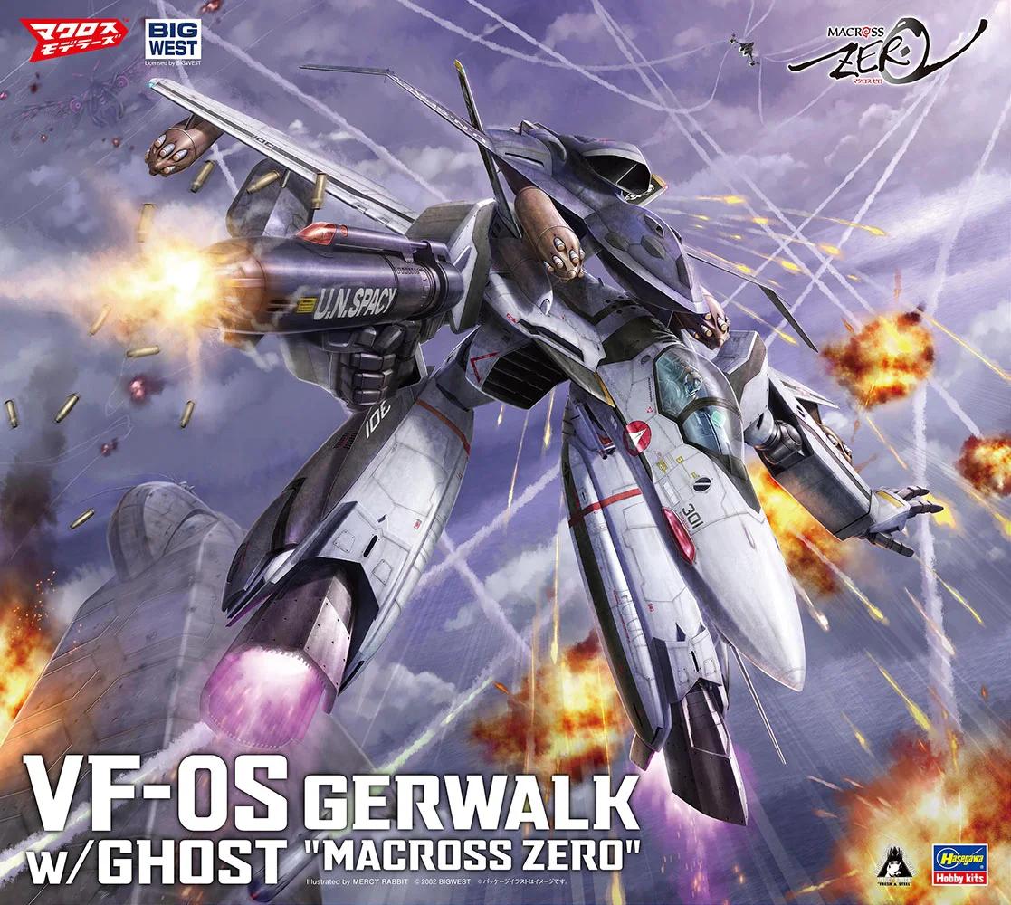 Hasegawa 1/72 Vf-0s Gerwalk W Ghost Macross Zero Model Kit — official product photo 1