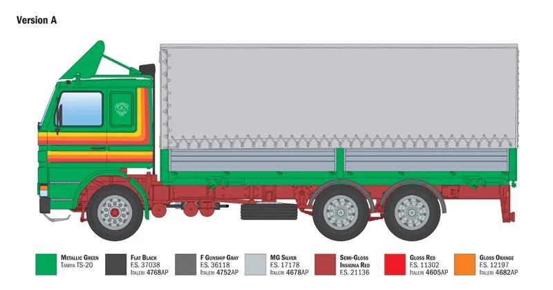 Italeri 1/24 Scania 142h 6x2 Canvas Model Kit — official product photo 3