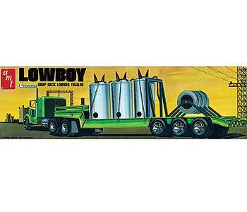 AMT 1/25 880 Lowboy Trailer W Load Model Kit — box art