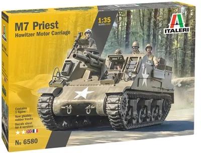 Italeri 1/35 M-7 Priest Self Propelled Howitzer Model Kit — box art