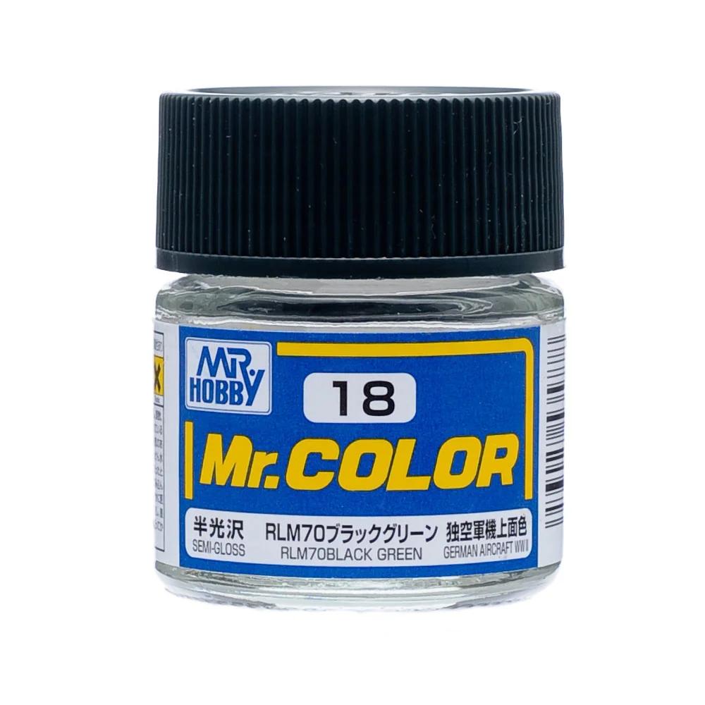 Mr. Hobby Mr. Color RLM70 Black Green (C18) 10 ml — official product photo 1