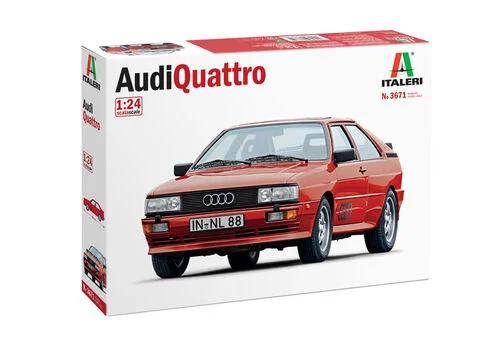 Italeri 1/24 Audi Quattro Model Kit — box art