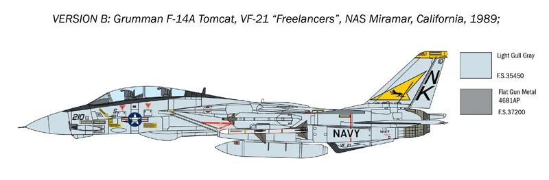 Italeri 1/72 F-14A Tomcat 50th First Flight Anni Model Kit — official product photo 4