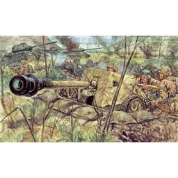 Italeri WWII Germ Pak 40anti-tankgun72 Model Kit — box art