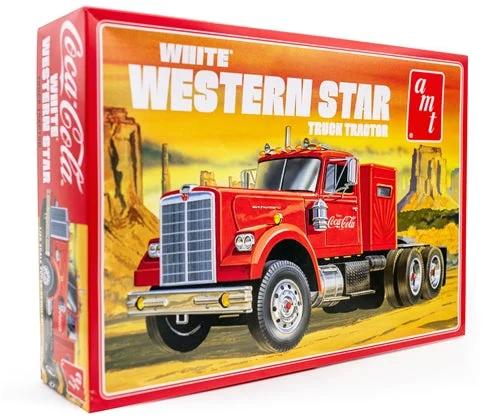 AMT 1/25 White Western Star Tractor Model Kit — official product photo 1