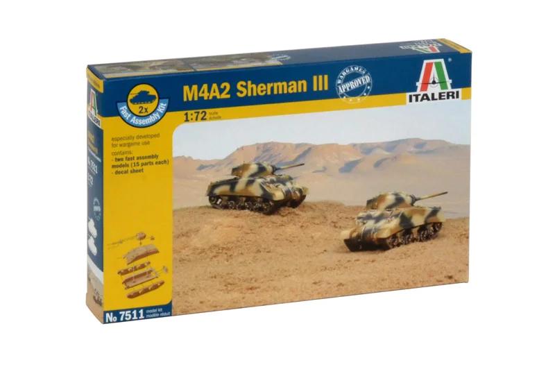 Italeri 1/72 M4a2 Sherman Iii2 Pk Model Kit — official product photo 2