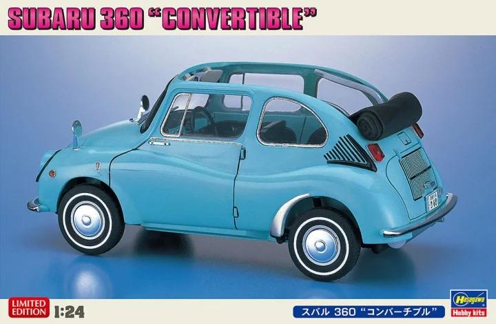 Hasegawa 1/24 Subaru 360 Convertible Model Kit — box art