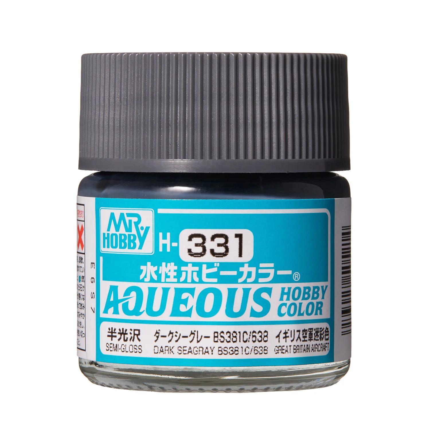 Mr. Hobby Aqueous Hobby Color Dark Seagray BS381C/638 (H331) 10 ml — official product photo 1