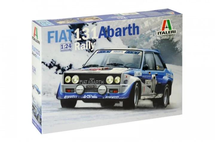 Italeri 1/24 Fiat 131 Abarth Rally Model Kit — box art
