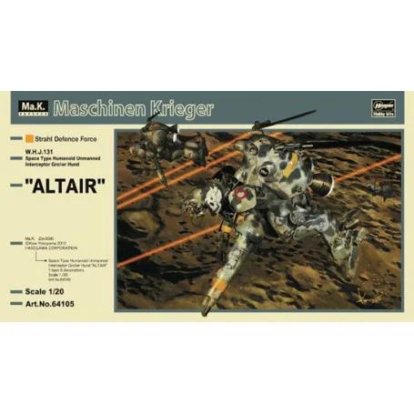 Hasegawa Space Humanoid Unmanned Interceptor Model Kit — box art