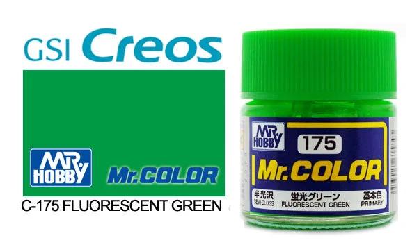 Mr. Color C175 Fluorescent Green (Semi-Gloss) 10ml — product photo