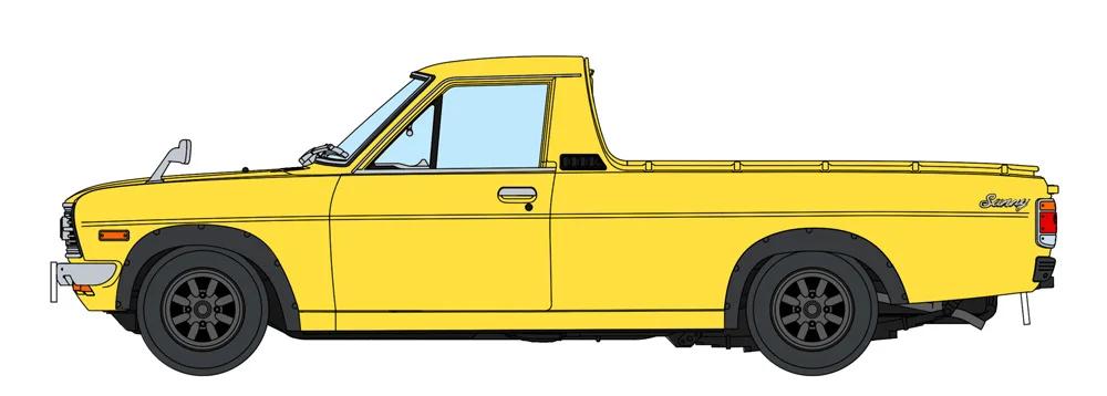 Hasegawa 1/24 Datsun Sunny Gb120 Early W Overfend Model Kit — official product photo 4