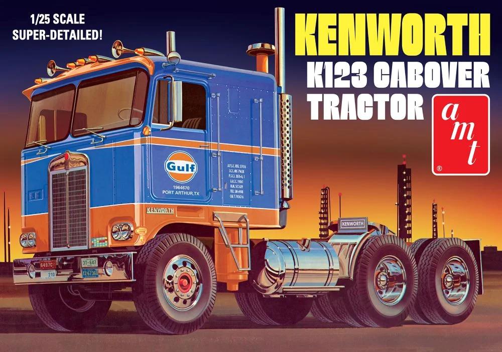 AMT 1/25 K-123 Kenworth Cabover Gulf Model Kit — box art