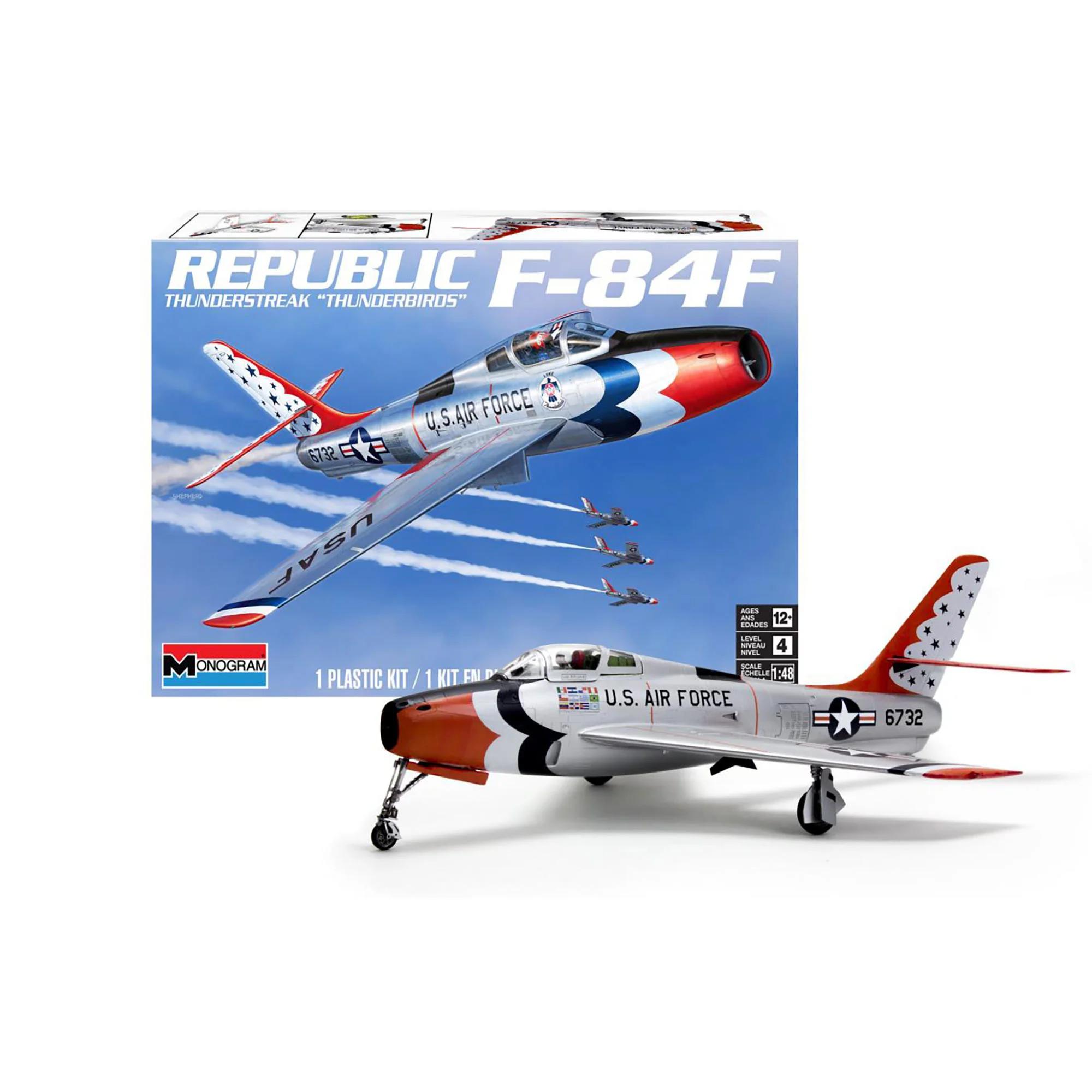 Revell 1/48 F-84F Thunderstreak Thunderbirds Model Kit — official product photo 1