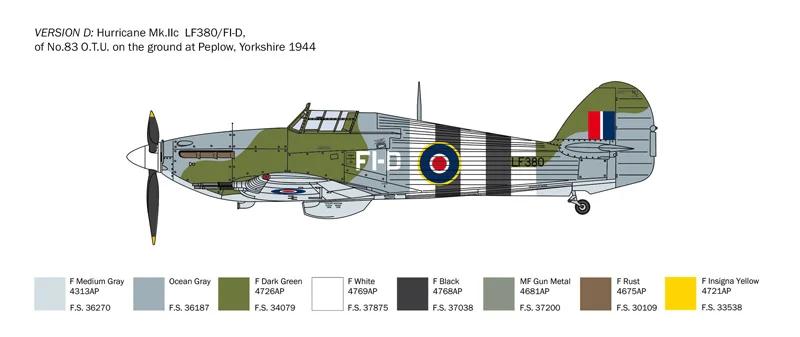 Italeri 1/48 Hurricane MK II C Model Kit — official product photo 5