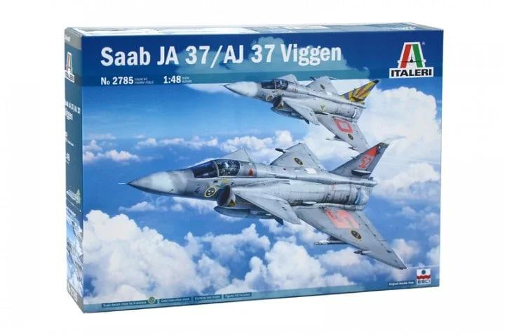 Italeri Saab Ja37 Aj37 Viggen Fghtr 48 Model Kit — box art