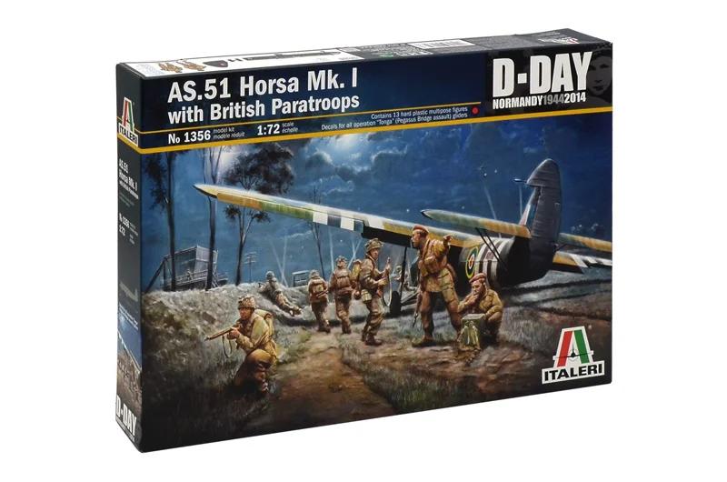 Italeri 1/72 As51 Horsa MK I Aircraft W Paratrps Model Kit — official product photo 2
