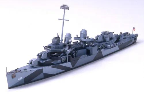 Tamiya 1/700 Uss Cushing Dd-797 Model Kit — box art