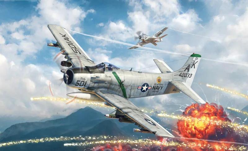 Italeri 1/48 A-1H Skyraider Model Kit — official product photo 1