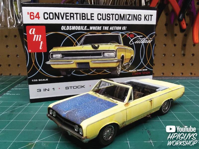 AMT 1/25 F-85 1964 Olds Cutlass Convertible Model Kit — official product photo 4