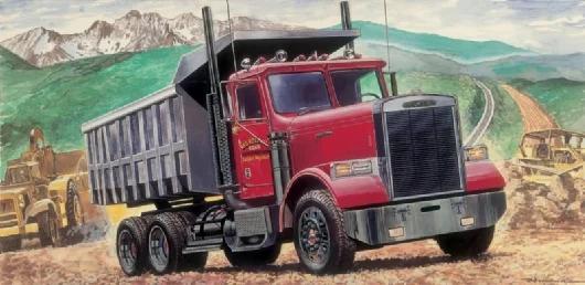 Italeri 1/24 Freightliner Heavy Dumper Truck Model Kit — box art