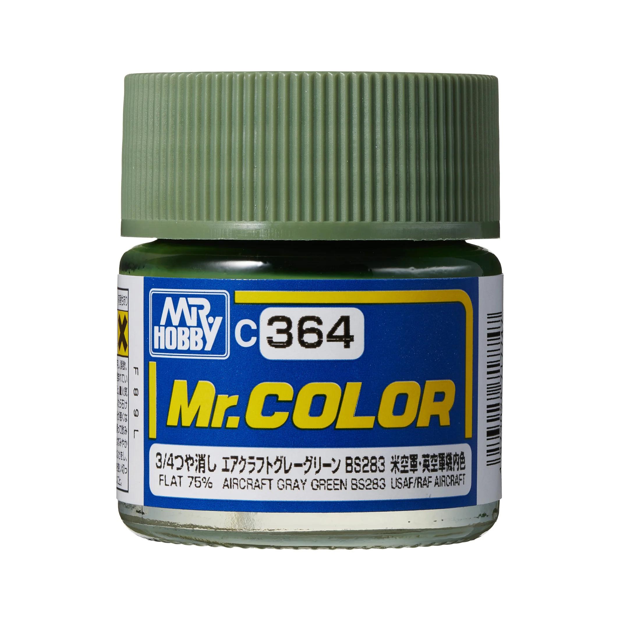Mr. Hobby Mr. Color Aircraft Gray Green BS283 (C364) 10 ml — official product photo 1