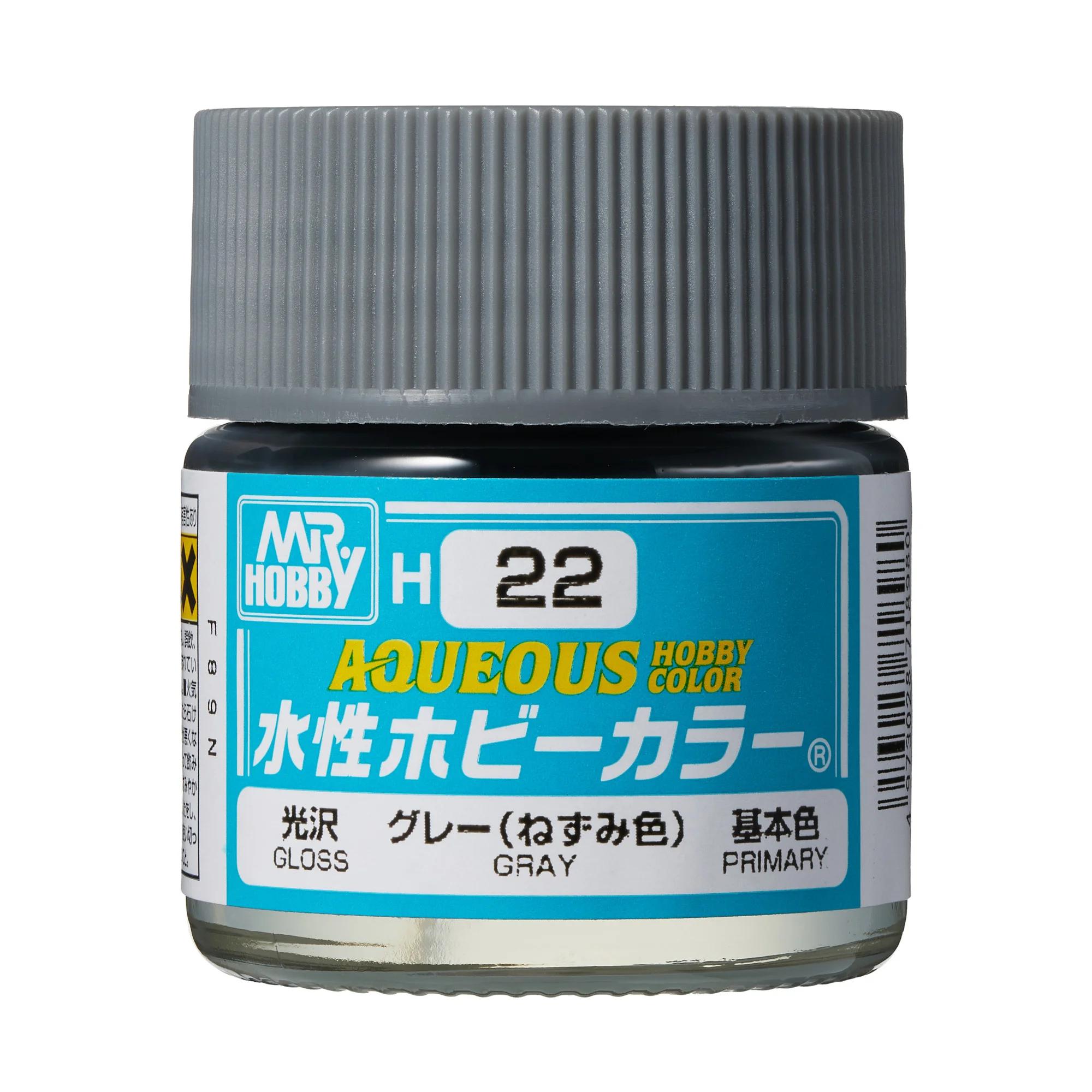 Mr. Hobby Aqueous Hobby Color Gray (H22) 10 ml — official product photo 1